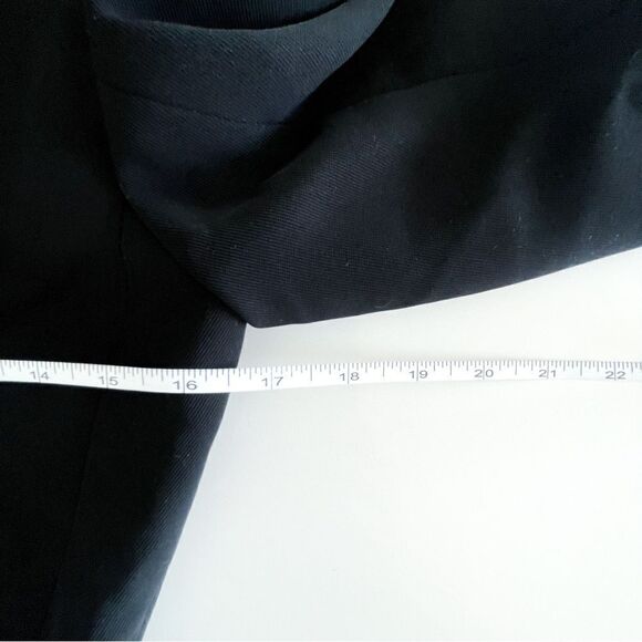 She Coat Jacket Black Women's 6 Notched Collar Lined Hidden Button Closure - Picture 6 of 8